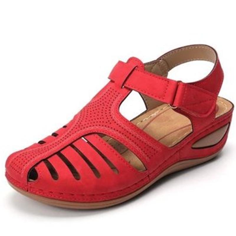 Buy Summer Retro Wedge Sandals for Women NonSlip SoftSoled Hole Shoes