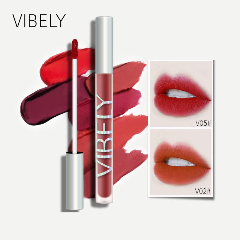 Cheap VIBELY Velvet Air Lip Glaze Matte Lipstick Small Fine Tube Lip