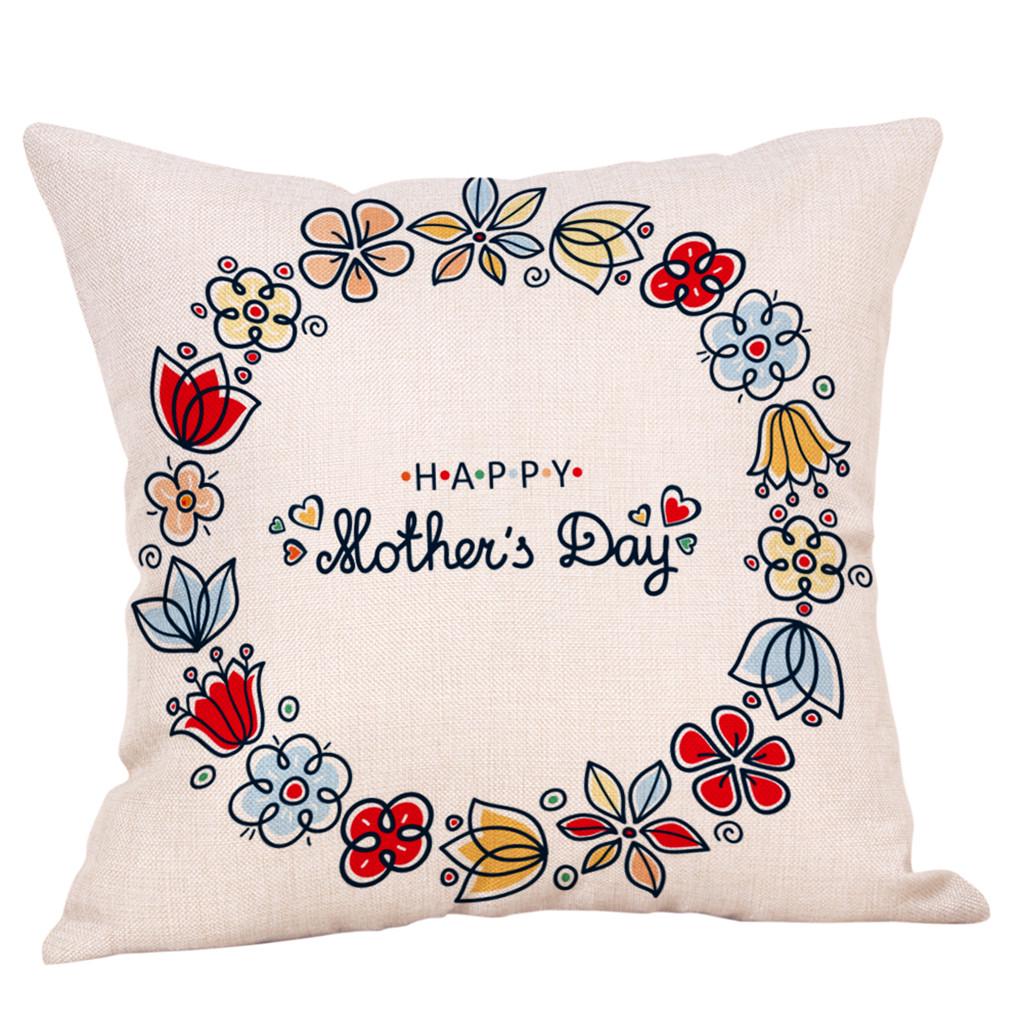 Buy Happy Mother's Day Pillow Case Sofa Bed Home Decoration Festival