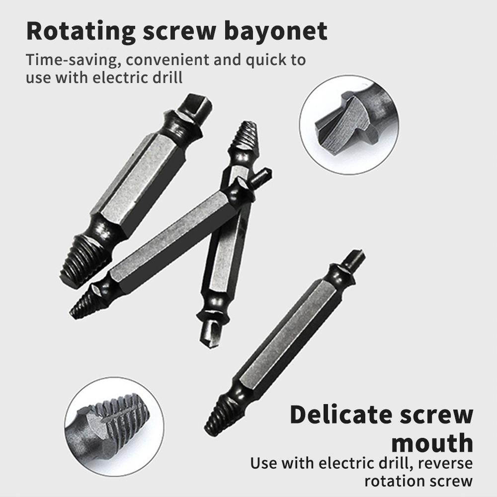 Buy Damaged Screw Extractor Drill Bit Set Stripped Easily Take Out Broken Screw Bolt Remover