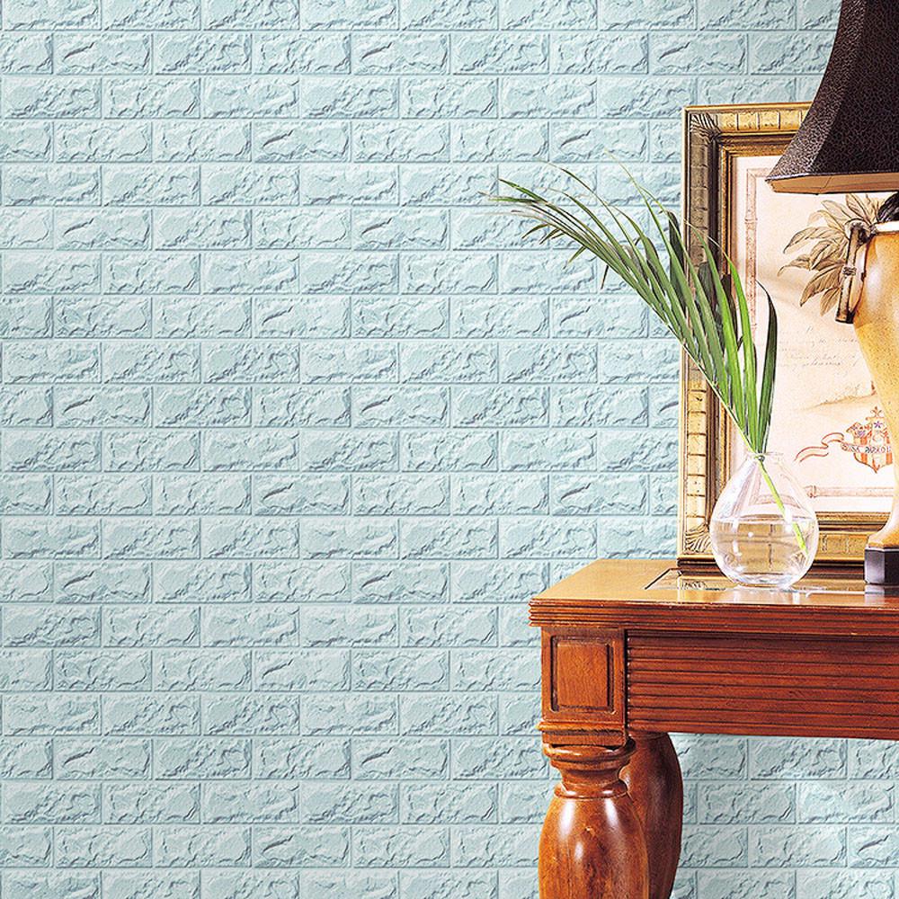 Buy PE Foam 3D Wallpaper DIY Wall Stickers Wall Decor Embossed Brick
