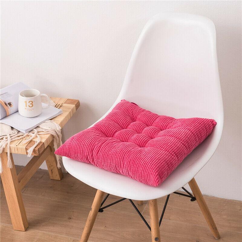 Satın alın Soft Cotton Corduroy Square Dining Chair Cushion Home Office