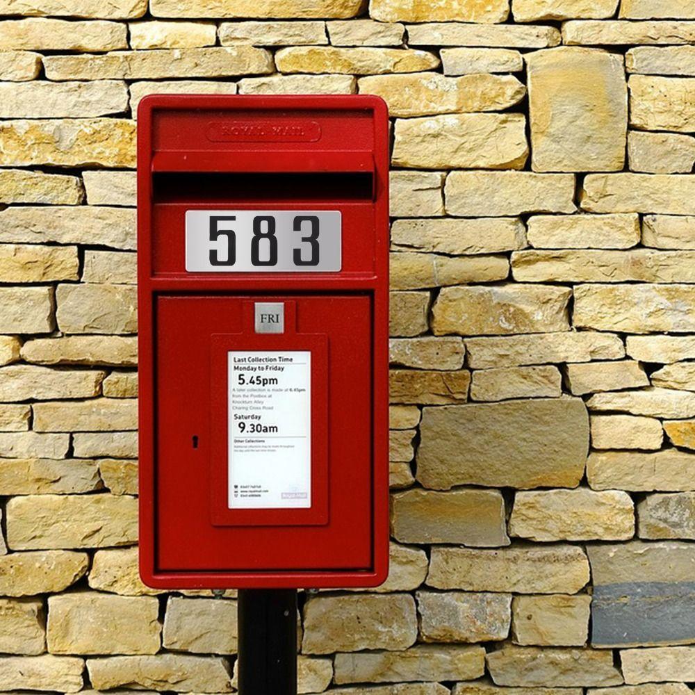 3 Inch Mailbox Number Black SelfAdhesive House Numbers Modern House