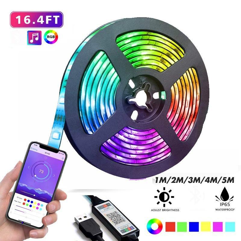 Buy KJ LED Strip Lights Control Non Waterproof 5050 RGB LED Light Strip