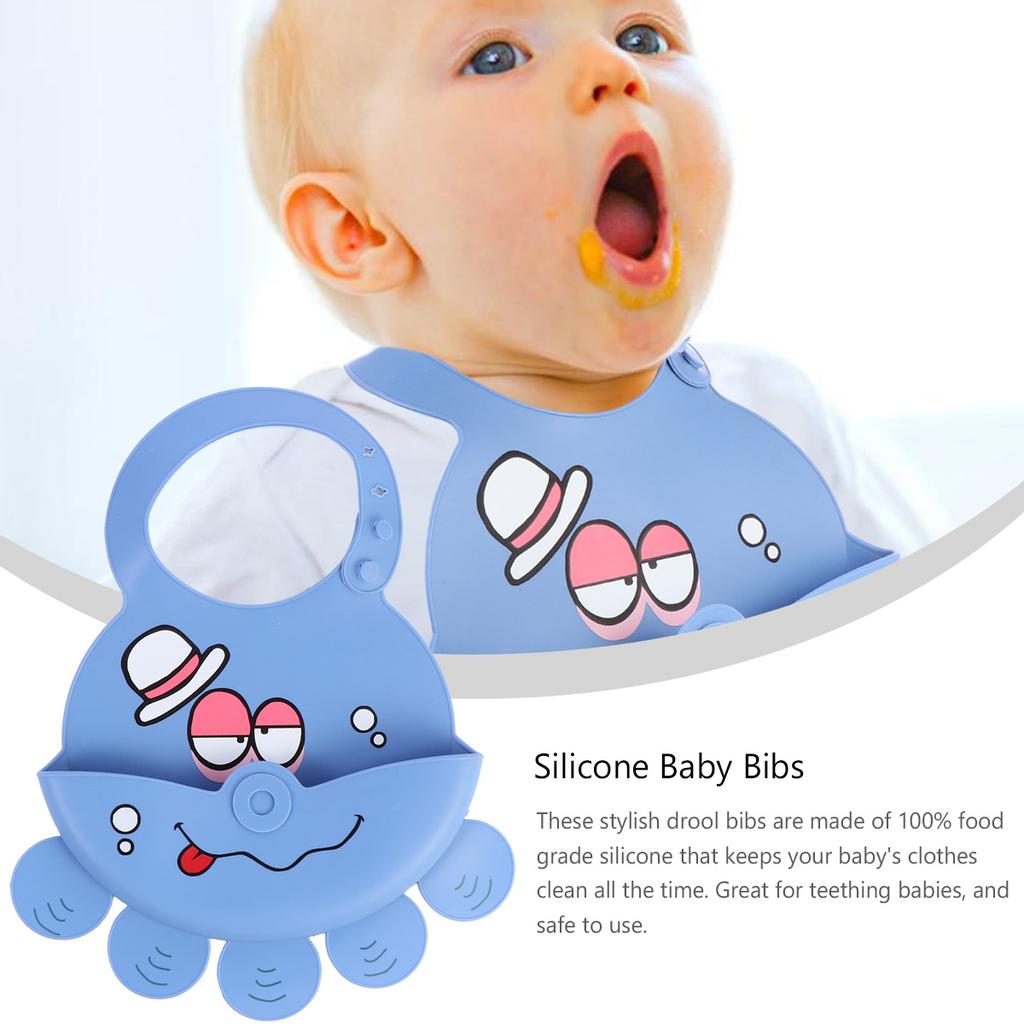 Buy Adorable Cartoon Comfortable Waterproof Wipe Clean Bibs Bib for