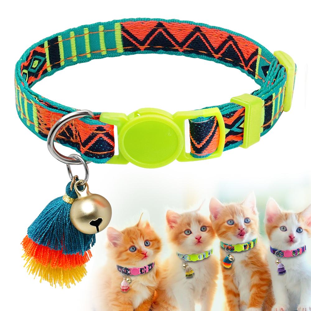 Buy cat collar , kitten collar , cat necklace , break away ,quick