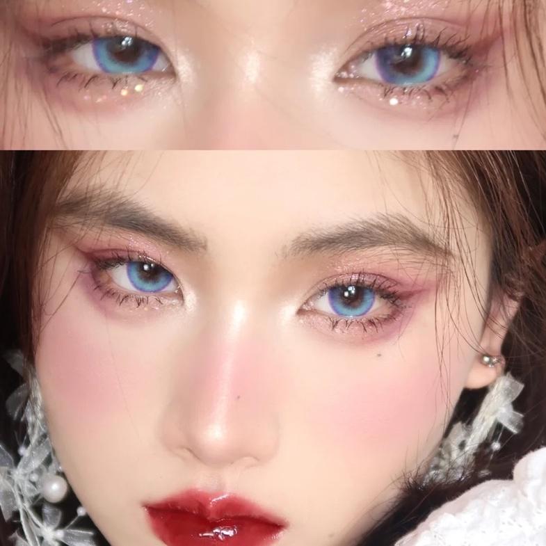Buy Color Contact Lenses 14.5mm Cosplay Japanese Anime Girl Eyes Blue