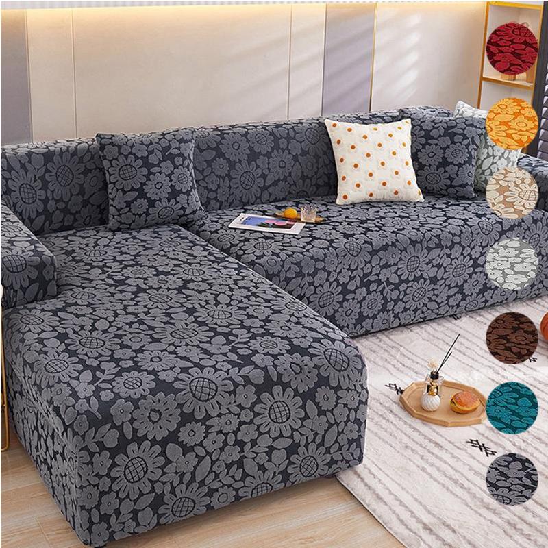 Buy Elastic Sofa Cover Slipcover 1/2/3/4 Seater Lshaped Corner Sofa Cover for Living Room