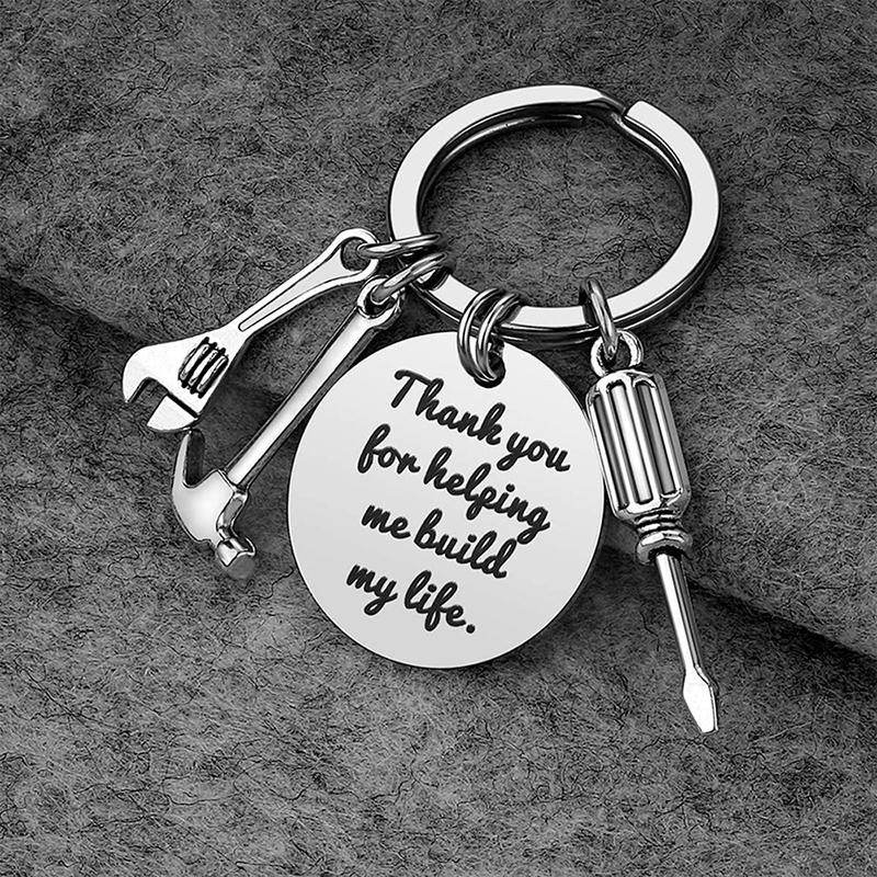Buy Fathers' Day Gift Trendy Wrench Key Ring Metal Hand Tools Daddy Keyring Gift at affordable
