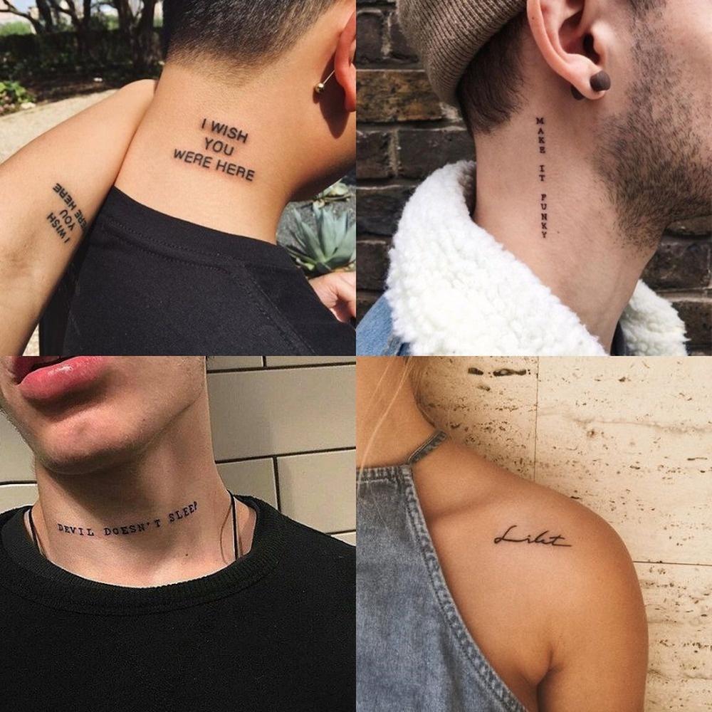 56 Foglio Impermeabile Adesivo Tatuaggio Temporaneo Black Devil Non Dorme Lettere Inglesi Tatoo Falso Tatto Collo Polso Per Donna Uomini Acquista In Modo Economico — Spedizione Gratuita, Recensioni Reali Con Foto — Joom 1000_x_1000_jpg