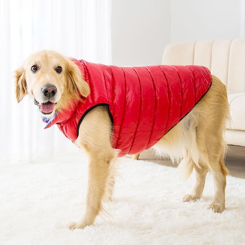 Buy Fashion Autumn Winter Dog Pets Coats Patchwork Round Neck Coats