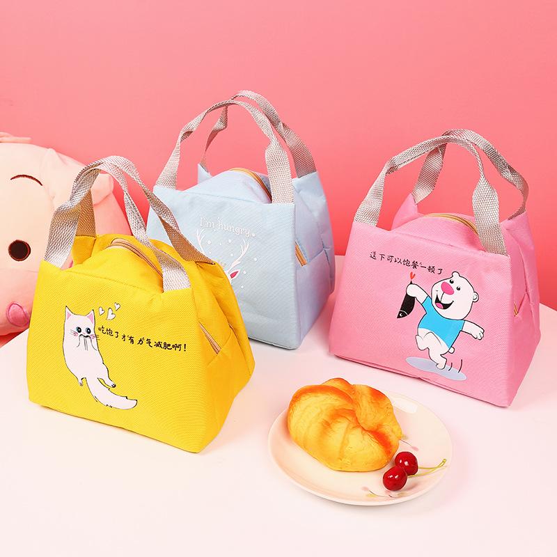 Buy Portable Lunch box Bag Leisure Women Canvas Insulated Cooler Bags