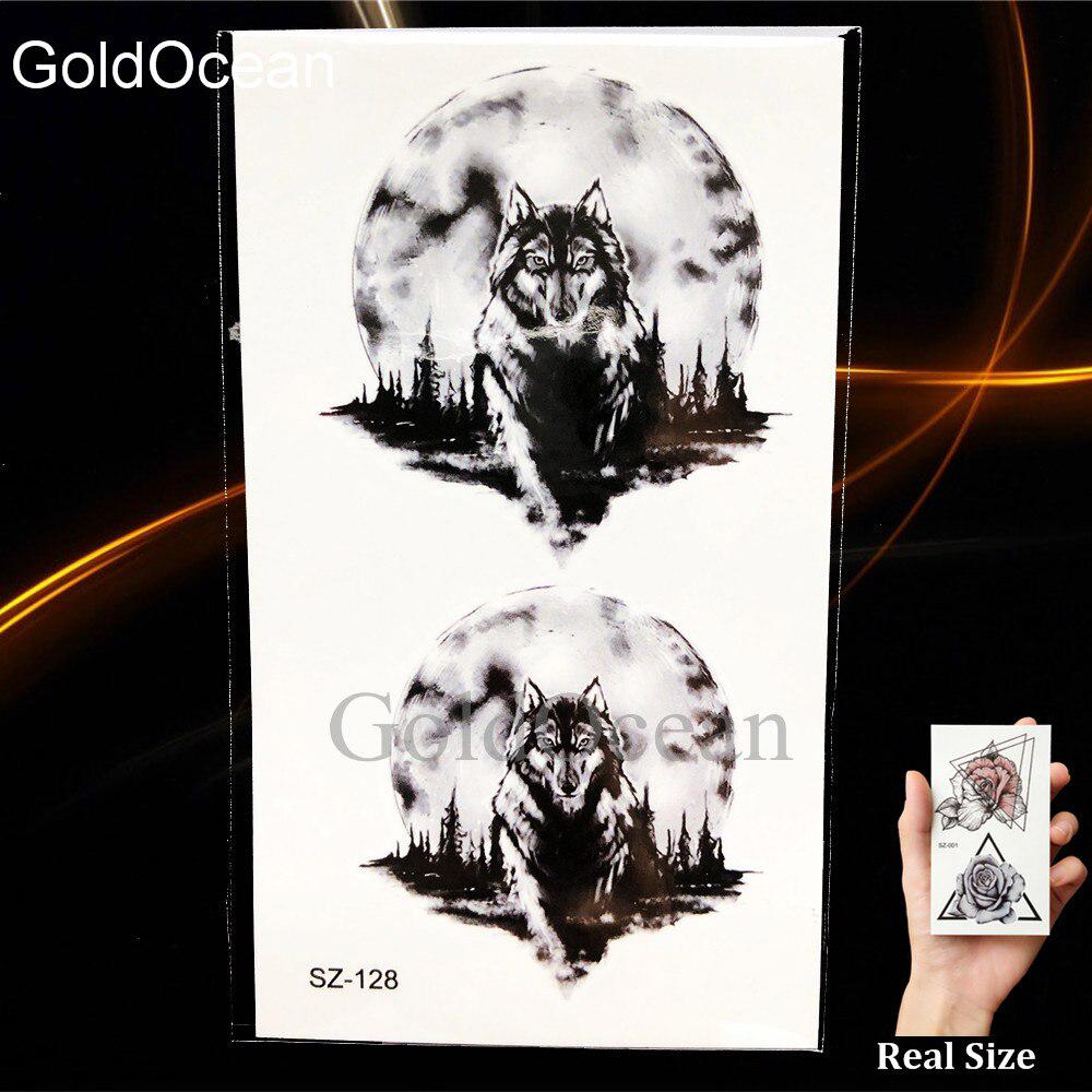 Diy Forest Wolf Temporary Tattoo Realistic Fake Washable Mountain Body Art Tatoo Sticker Pour Hommes Acheter À Prix Bas — Livraison Gratuite, Avis Réels Avec Des Photos — Joom 1000_x_1000_jpg