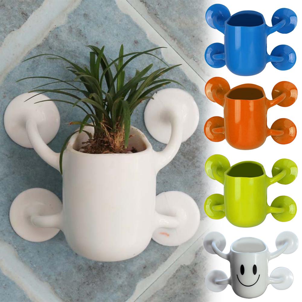 Tragbare Mini Blume Topf Wand Flowerpot Home Office Dekoration mit