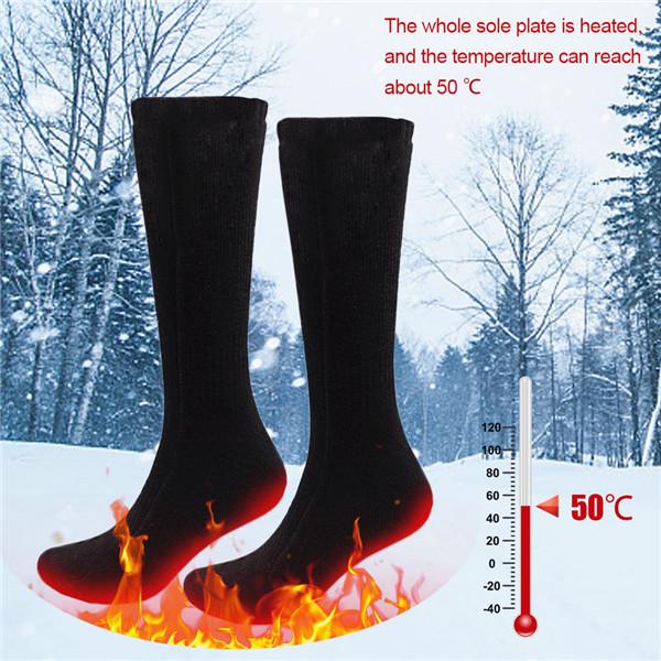 Buy Cotton Heated Socks Warm Foot Warmers Electric Warming for Sox Hunting Ice Fishing Boot at