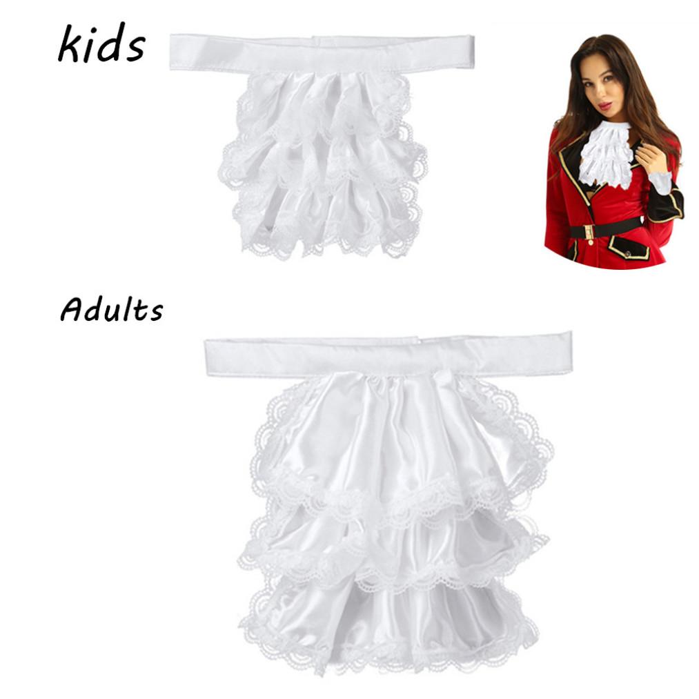 Buy Kids/Adults Lace Jabot and Cuffs Set Stage Party Pirate Steampunk