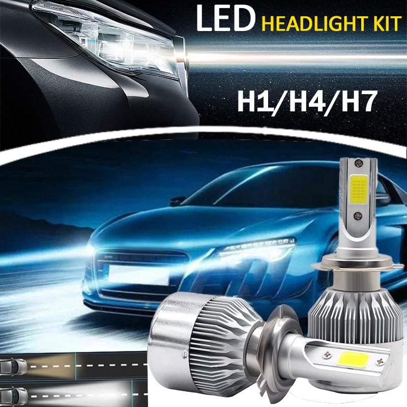 C6 Series LED Headlight Bulbs H7 H1 6500K 360 Degree Driving Lamps LED