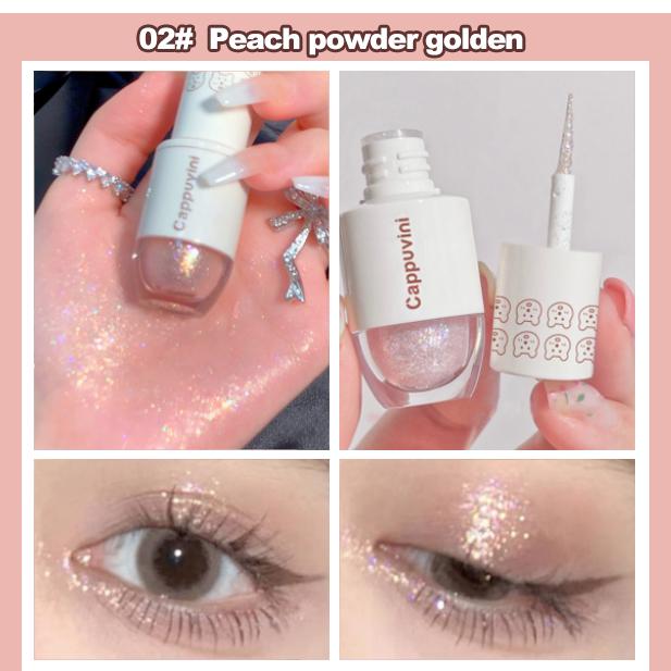 Buy Cappuvini Bowling Sequin Liquid Eyeshadow with Fine Shimmering Pearl Eyeshadow at affordable