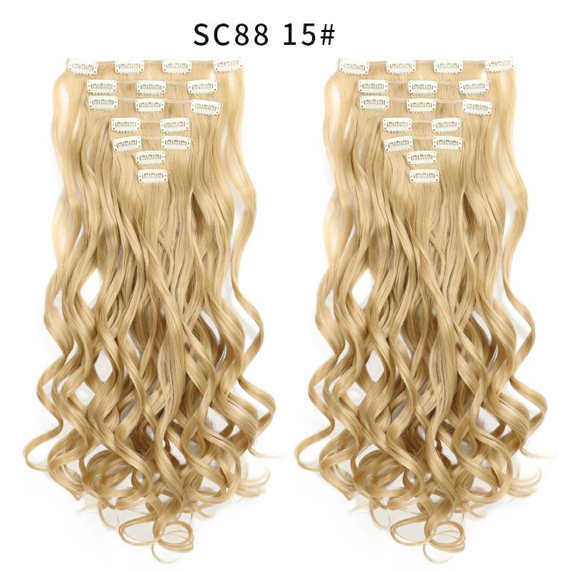 Buy Real Thick Synthetic Hair Extensions Full Head Clip In Hair Extensions Brown Black Blonde at