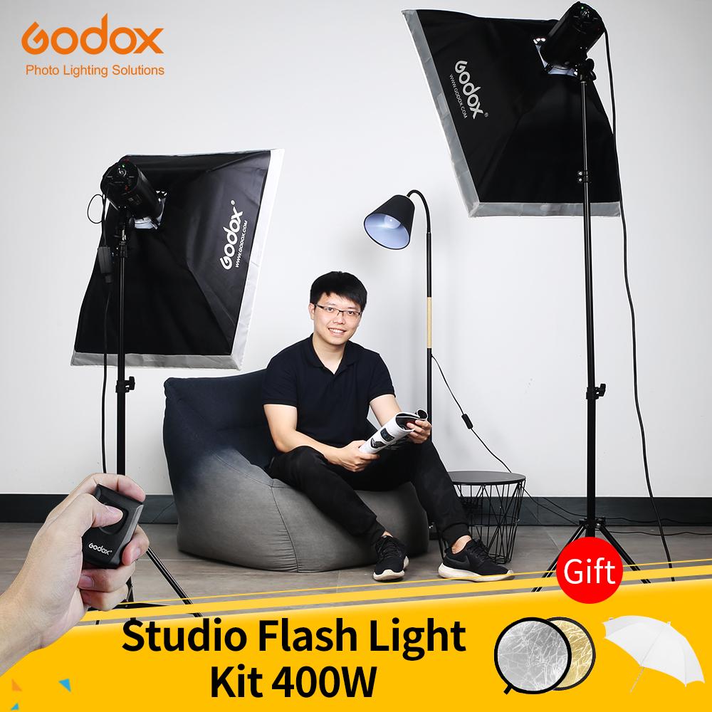 Buy Godox 400Ws Strobe Studio Flash Light Kit 2pcs 200Ws Light Strobes