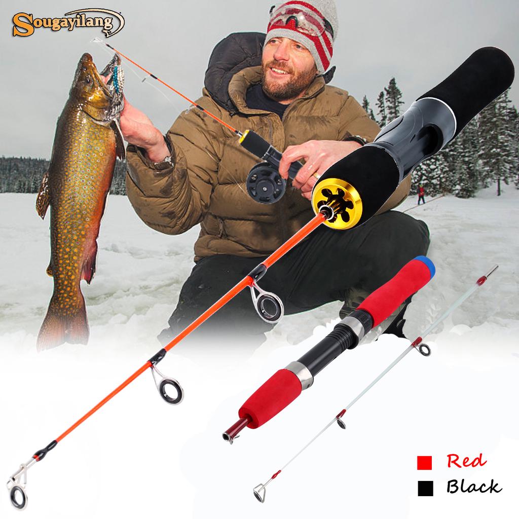 Cheap Sougayilang Ice Fishing Rod High Sensitivity EVA Handle Winter