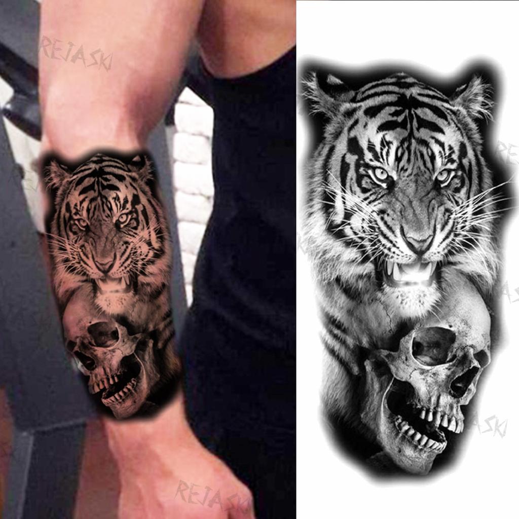 Buy Tiger Pendant Temporary Tattoos For Women Men Rose Dragon Snake Mermaid Fake Tattoo Sticker Body Art Half Sleeve Washable Tatoos At Affordable Prices — Free Shipping, Real Reviews With Photos — Joom 1024_x_1024_jpg