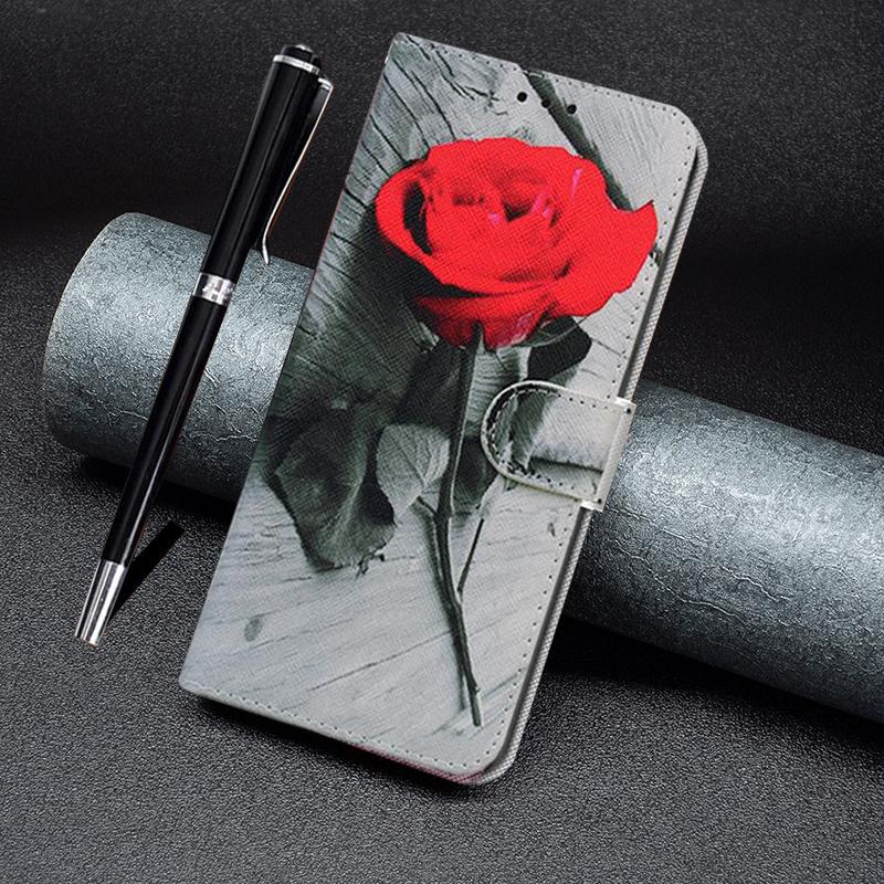 Buy Luxury Painted Leather Wallet Flip Phone Case For Vivo Y31 Y33S Y21 Y21S Y01 Y15S Y19 Y51