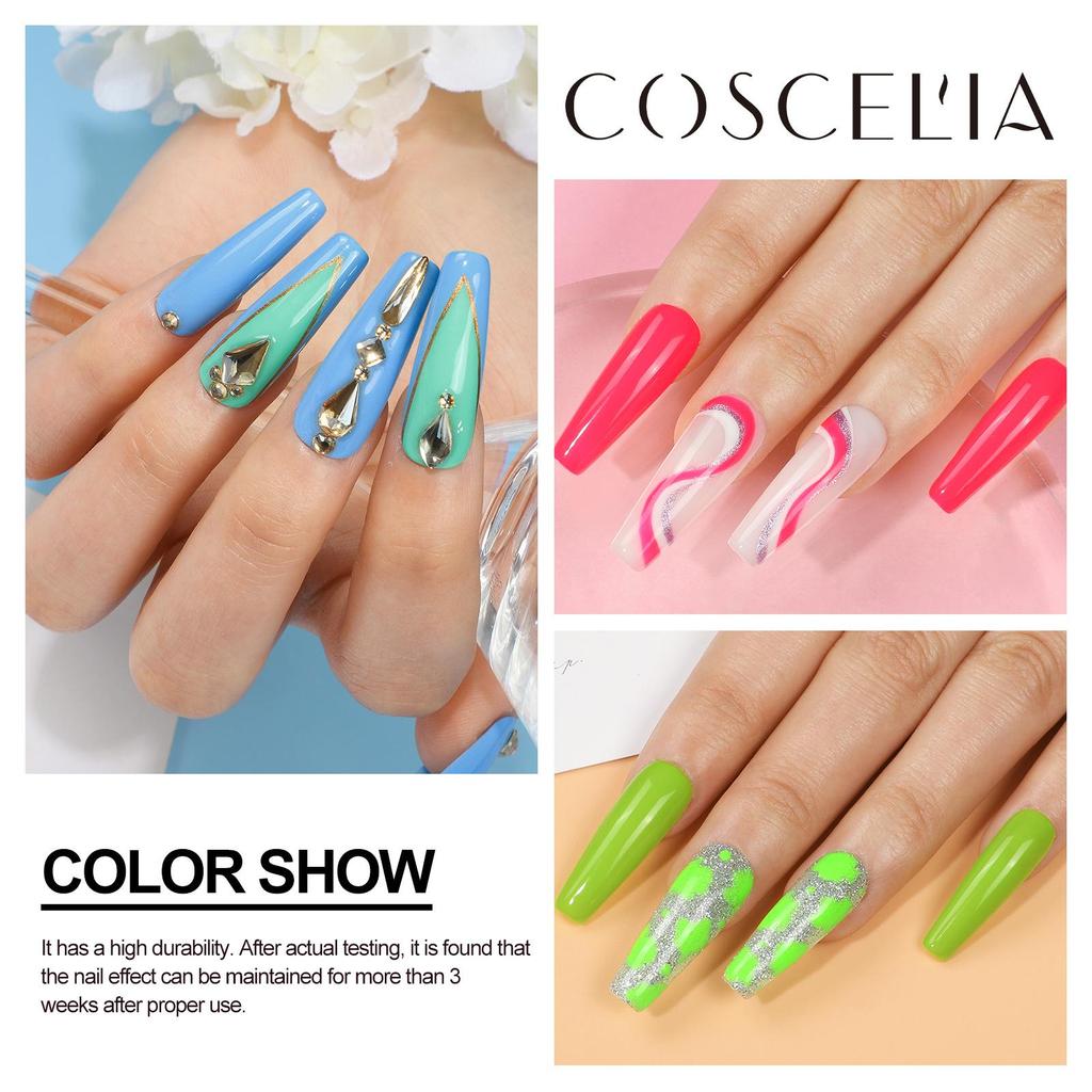 Buy COSCELIA Nail Gel Polish 48 Bottles 7ML Polychromatic Varnish Gels