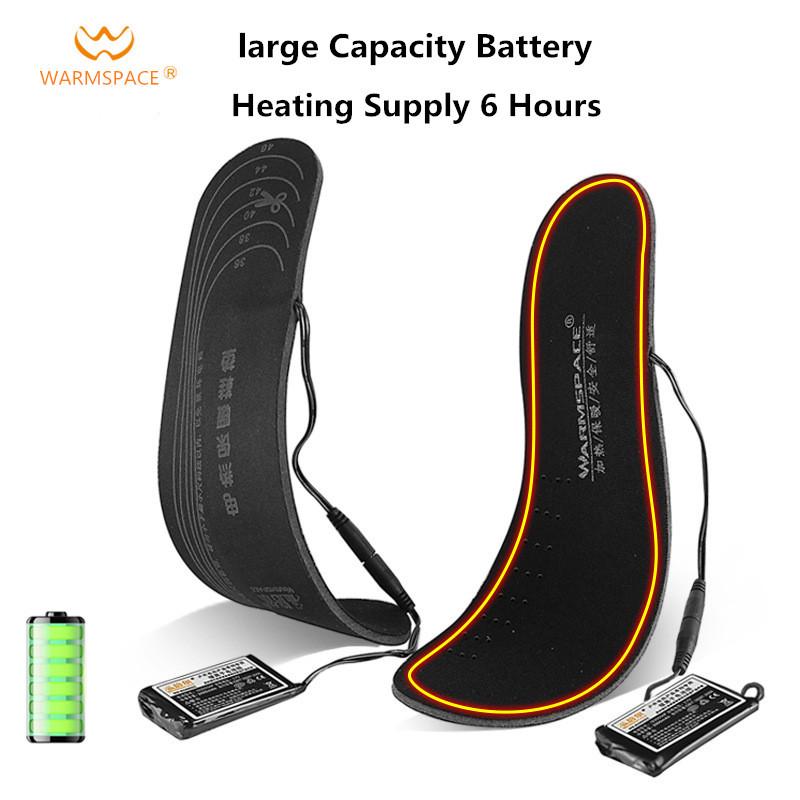 Buy Electric Heated Shoe Insoles Foot Warmer Heater Feet Lithium