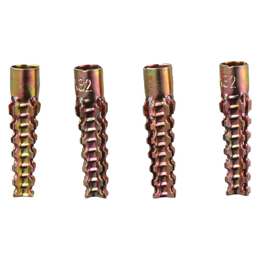 100Pcs Gold Molly Bolt Screws Set Tree Shaped Hollow Wall Anchors