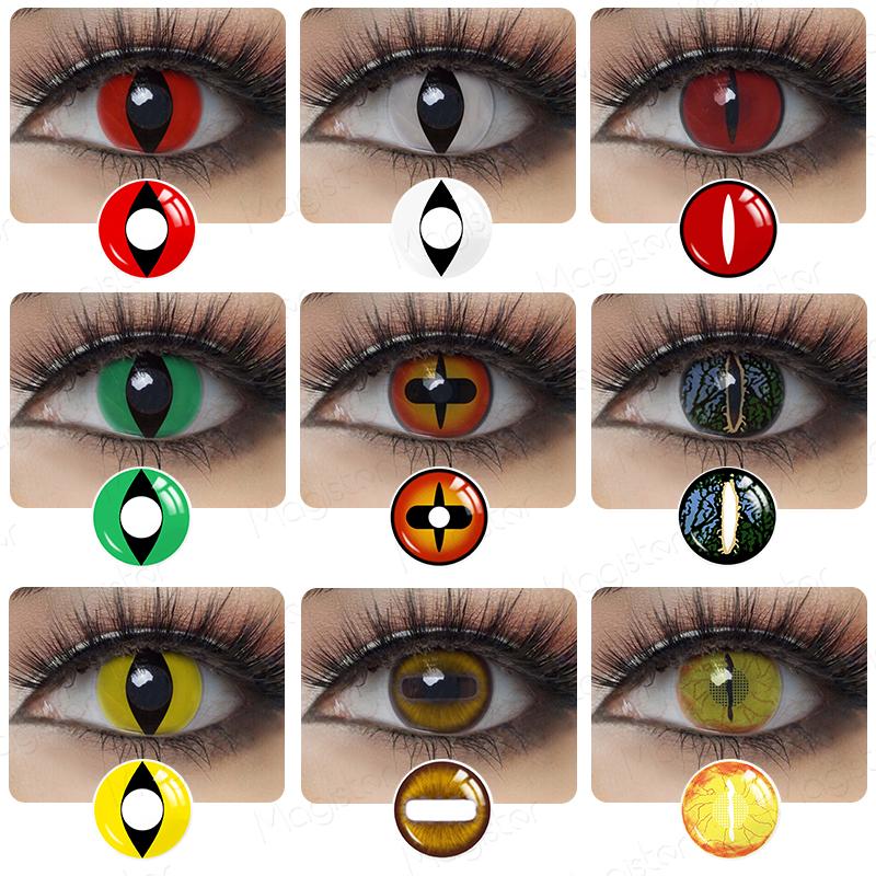 Buy Cosplay Cat Eye Contacts Lenses for Party Yearly Halloween Colored