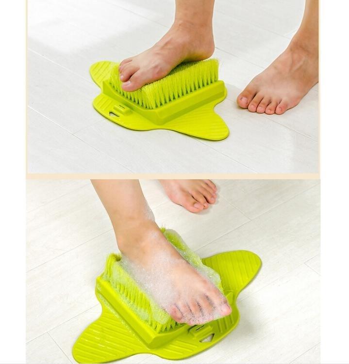 Buy Bathroom Foot Brush Cleaning Slipper Massage Brush Scrubber With