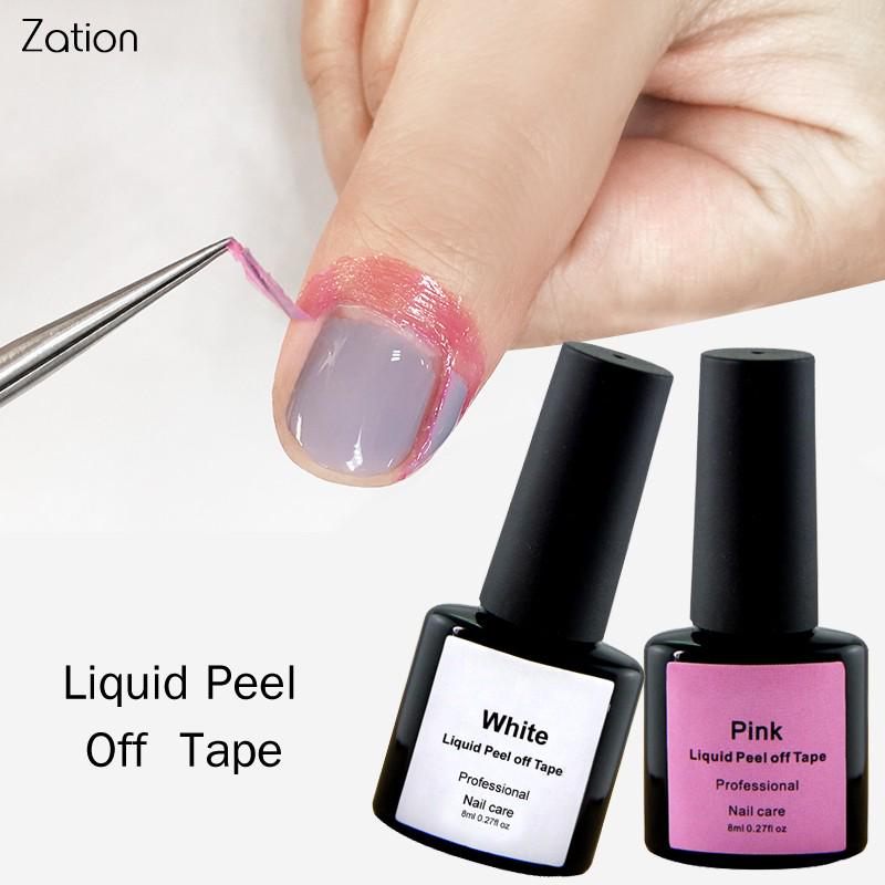 Buy Nail Gel Semi Permanent White And Pink Nail Gel Liquid Peel Off