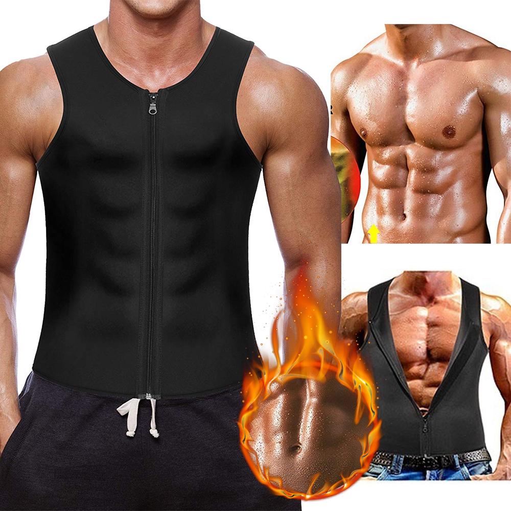 Buy Men Sweat Shapewear Slimming Vest Weight Loss Body Shaper
