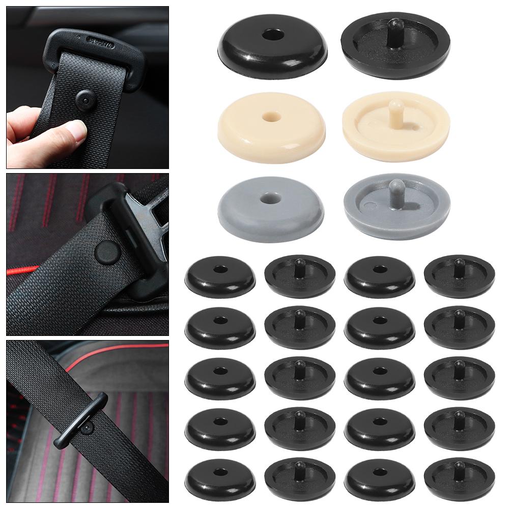 Cheap 10PCS Car Rivet Stopper Stud Seat Belt Stop Button Seatbelt