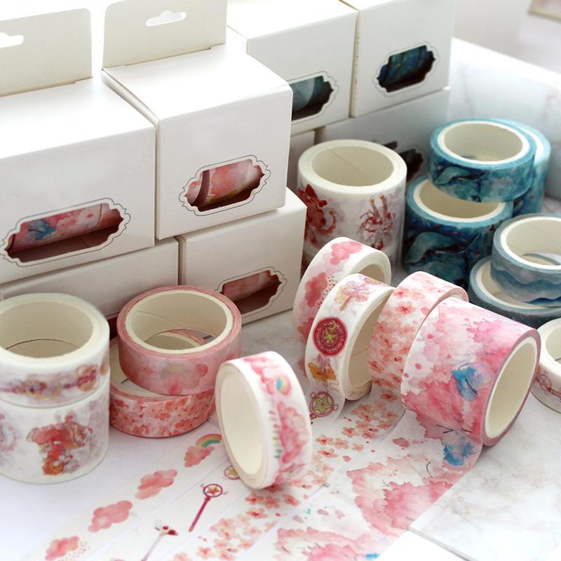 Buy 3 Pcs/Lot Colored Masking Tape Scrapbook Paper Stickers Diy Album