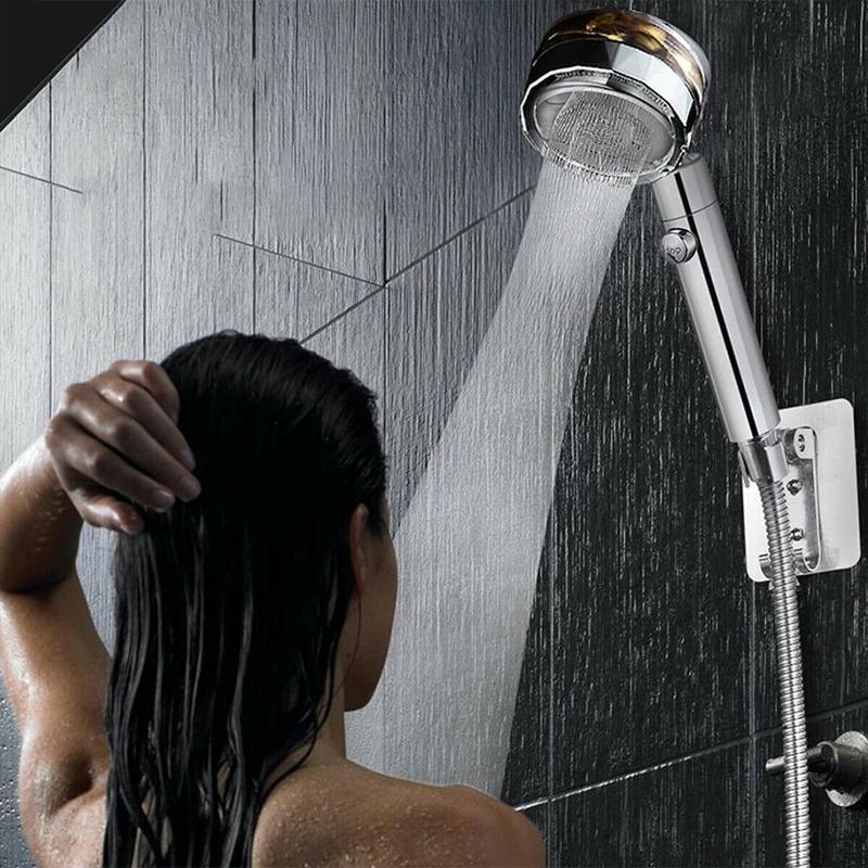 Cheap New Turbo Propeller Shower Head Water Saving High Preassure Flow