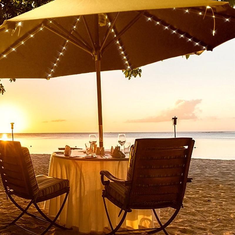 Buy 8 String Light Outdoor Patio Umbrella Lights 104 LED Waterproof 8