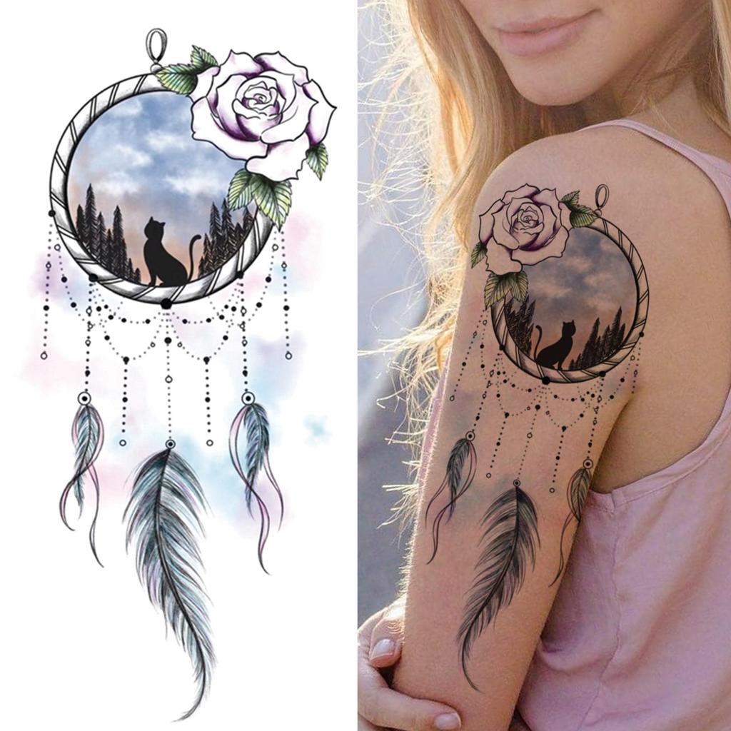 Buy Lily Chains Flower Temporary Tattoos For Women Girl Black Butterfly Dream Catcher Tattoo Sticker Fake Rose Sexy Tatoos Back Body At Affordable Prices — Free Shipping, Real Reviews With Photos — Joom 1024_x_1024_jpg
