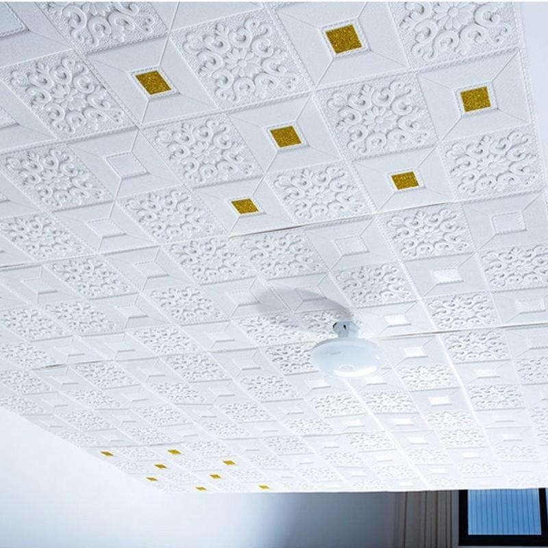 Buy 35*35cm 3D Waterproof SelfAdhesive Foam Wall Stickers at affordable prices — free shipping