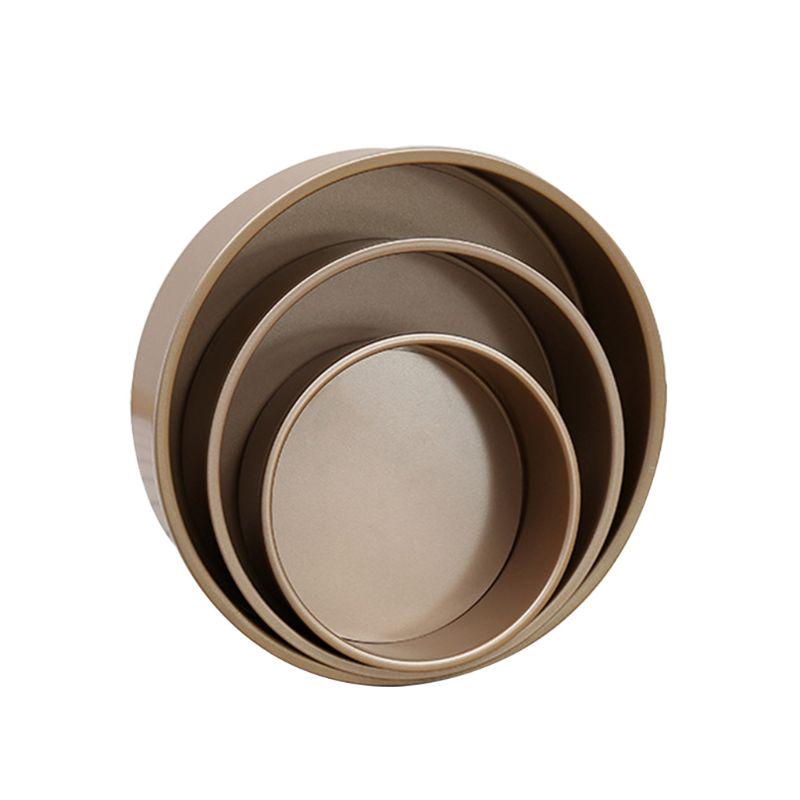 Buy Carbon Steel Round Cake Tins Pan w/Removable Bottoms DIY Baking