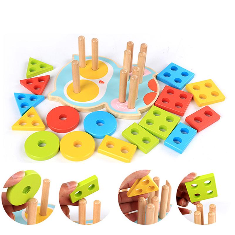 Buy Baby Montessori Match Toy Educational Toys Building Blocks