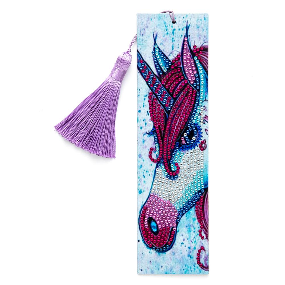 Satın alın Tassel DIY Special Shaped Drill Diamond Painting Bookmark