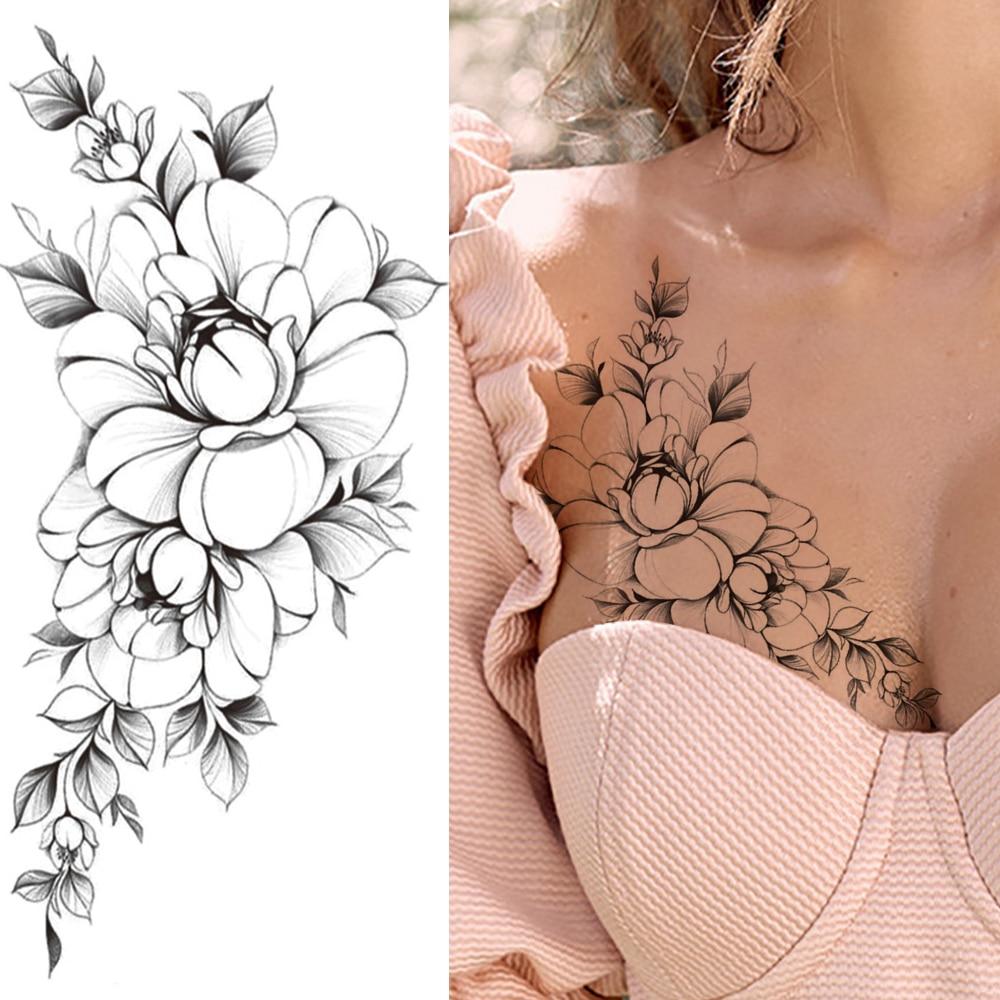 Blume Pistole Pistole Temporäre Tattoo Aufkleber Für Frauen Mädchen Schwarz Stachelige Gefälschte Blume Realistische Tattoos Körper Kunst Tattos Dahlia Günstig Kaufen — Preis, Kostenlose Lieferung, Echte Bewertungen Mit Fotos — Joom 1000_x_1000_jpg