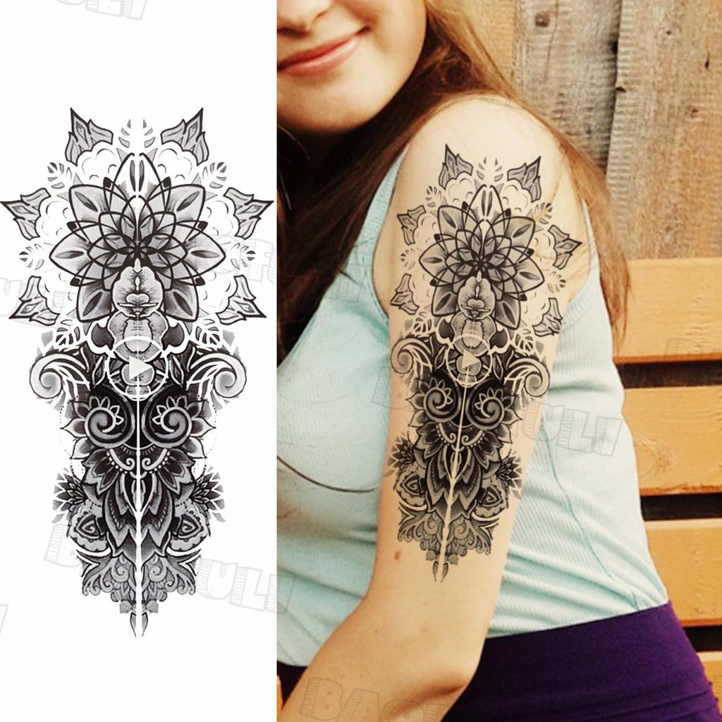 Buy Rose Eyes Flower Temporary Tattoos For Women Adult Skull Compass Owl Realistic Fake Tattoo Sticker Waterproof Body Art Tatoos At Affordable Prices — Free Shipping, Real Reviews With Photos — Joom 1024_x_1024_jpg