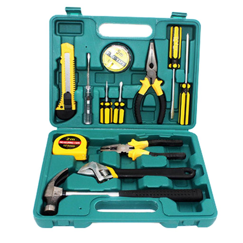Buy 12Pcs Home Repair Tool Set General Household Hand Kit with Box at