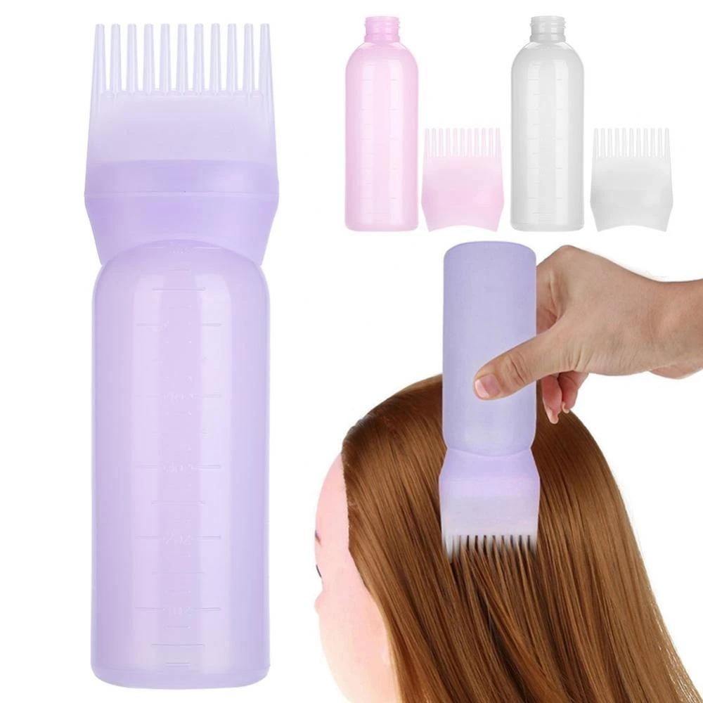 Cheap 3 Colors Hair Dye Applicator Brush Bottles Dyeing Shampoo Bottle