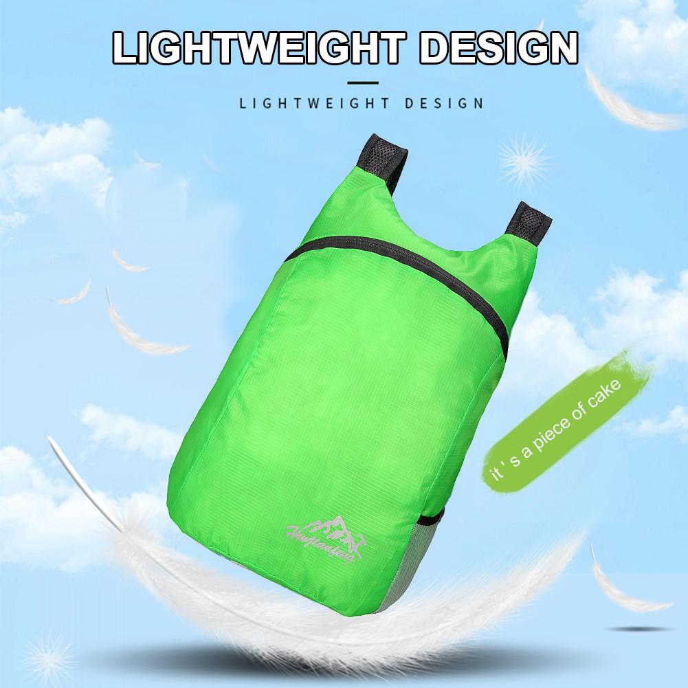 20L Sport Foldable Bag UltraLightweight Waterproof Travel Backpack (Green) uygun fiyatlı satın