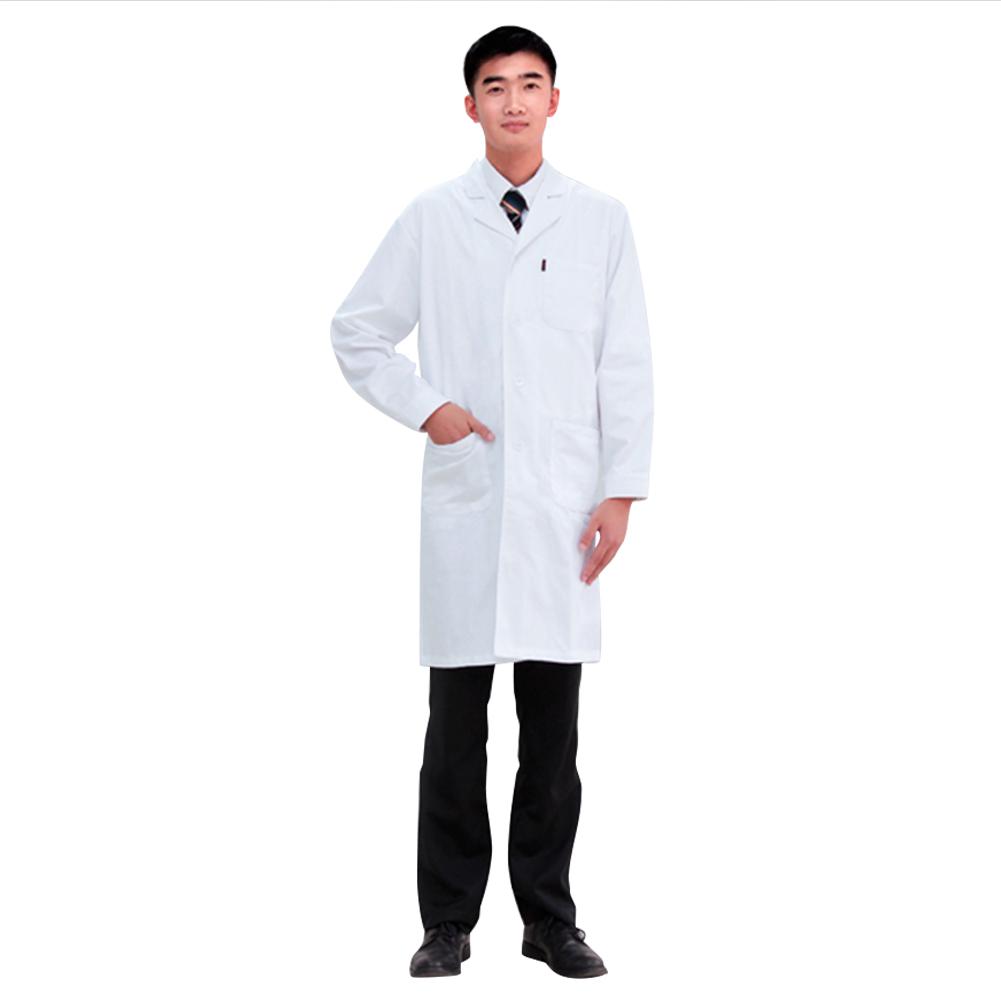 Buy Lab Supplies White Lab Robe Male Doctors Work Clothes Antifouling Doctors Long Sleeve Coat