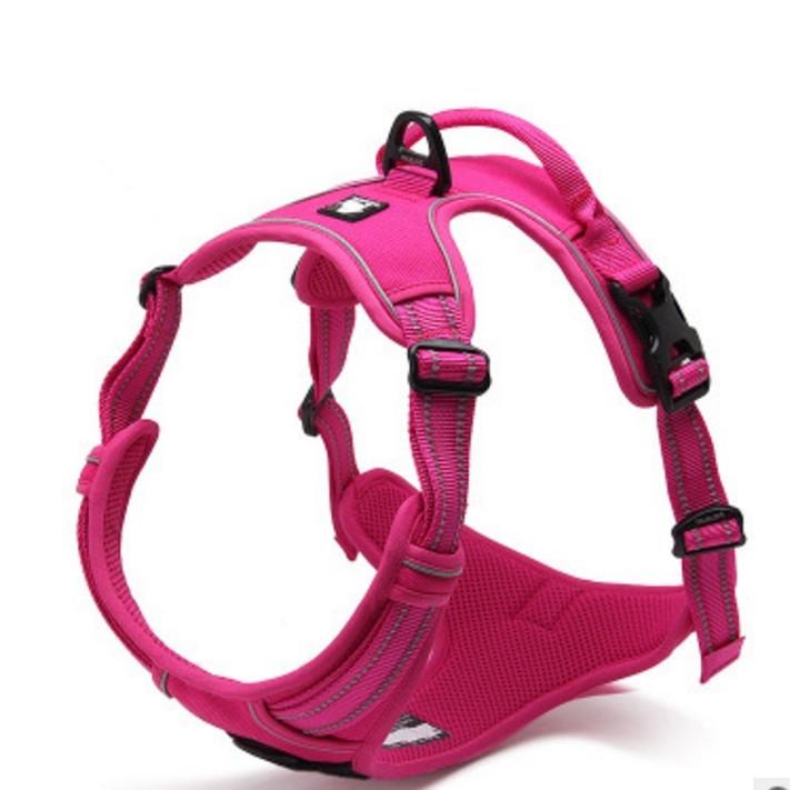 Cheap Dog Harness Truelove Reflective Nylon Service Dog Ves Padded